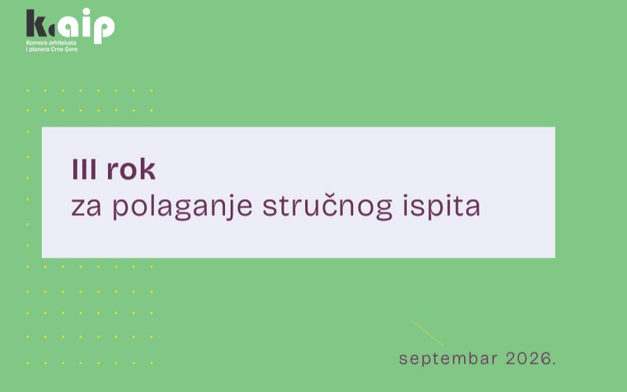 III rok za polaganje stručnog ispita
